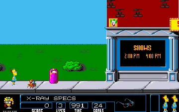 Simpsons, The - Bart vs. The Space Mutants_Disk2 screen shot game playing